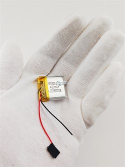 Аккумулятор 3.7v 400mAh 3 pin 3 провода 602525 Li-Pol универсальная аккумуляторная батарея 6x25x25 - фото 185774