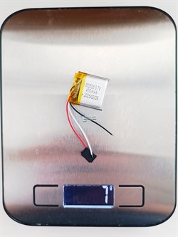 Аккумулятор 3.7v 400mAh 3 pin 3 провода 602525 Li-Pol универсальная аккумуляторная батарея 6x25x25 - фото 185780