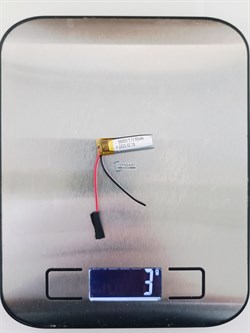 Аккумулятор 3.7v 110mAh 2 pin 2 провода 500830 Li-Pol универсальная аккумуляторная батарея 5x8x30 - фото 185821