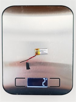 Аккумулятор 3.7v 70mAh 2 pin 2 провода 331223 Li-Pol универсальная аккумуляторная батарея 3.3x12x23 - фото 185854