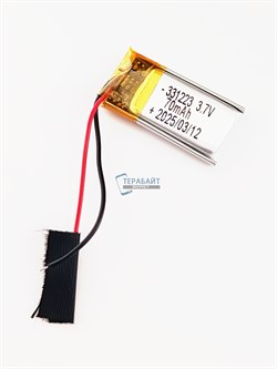 Аккумулятор 3.7v 70mAh 2 pin 2 провода 331223 Li-Pol универсальная аккумуляторная батарея 3.3x12x23 - фото 185862