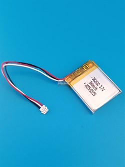 Аккумулятор 3.7v 240mAh 3 pin 3 провода + разъем (фишка) коннектор 382530 Li-Pol универсальная аккумуляторная батарея 3.8x25x30 - фото 186890