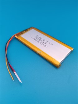Аккумулятор 3.7v 1600mAh 3 pin 3 провода 504080 Li-Pol универсальная аккумуляторная батарея 5x40x80 - фото 187037
