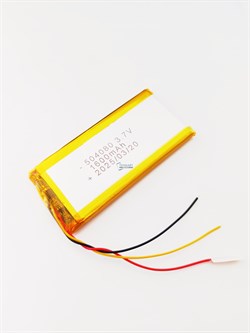 Аккумулятор 3.7v 1600mAh 3 pin 3 провода 504080 Li-Pol универсальная аккумуляторная батарея 5x40x80 - фото 187049