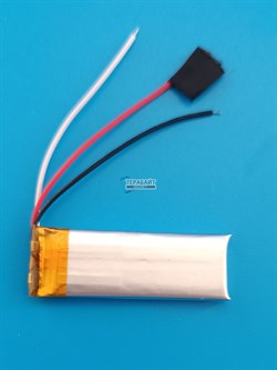 Аккумулятор 3.7v 350mAh 3 pin 3 провода 501340 Li-Pol универсальная аккумуляторная батарея 5x13x40 - фото 187107