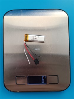 Аккумулятор 3.7v 350mAh 3 pin 3 провода 501340 Li-Pol универсальная аккумуляторная батарея 5x13x40 - фото 187114