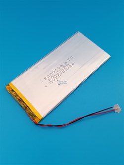 Аккумулятор 3.7v 3500mAh 2 pin 2 провода 3060125 Li-Pol универсальная аккумуляторная батарея 3x60x125 - фото 187144