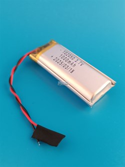 Аккумулятор 3.7v 1000mAh 2 pin 2 провода 102050 Li-Pol универсальная аккумуляторная батарея 10x20x50 - фото 187167