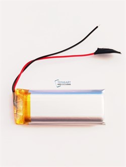 Аккумулятор 3.7v 1000mAh 2 pin 2 провода 102050 Li-Pol универсальная аккумуляторная батарея 10x20x50 - фото 187174