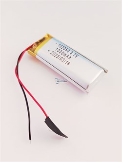 Аккумулятор 3.7v 1000mAh 2 pin 2 провода 102050 Li-Pol универсальная аккумуляторная батарея 10x20x50 - фото 187177