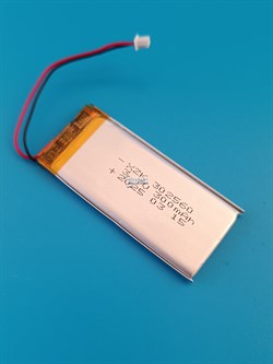 Аккумулятор 3.7v 300mAh 2 pin 2 провода 302560 Li-Pol универсальная аккумуляторная батарея 3x25х60 - фото 187207