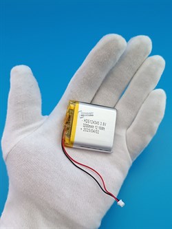 Аккумулятор 3.7v 3200mAh 2 pin 2 провода + разъем фишка (коннектор) 124345 Li-Pol универсальная аккумуляторная батарея 12x43х45 - фото 187501