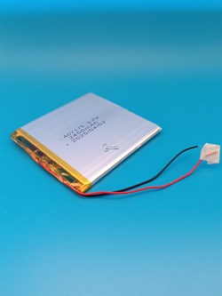 Аккумулятор 3.7v 2400mAh 2 pin 2 провода 407175 Li-Pol универсальная аккумуляторная батарея 4x71х75 - фото 187574