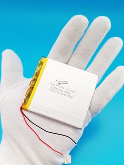 Аккумулятор 3.7v 2400mAh 2 pin 2 провода 407175 Li-Pol универсальная аккумуляторная батарея 4x71х75 - фото 187581