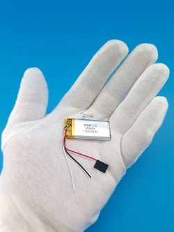 Аккумулятор 3.7v 450mAh 3 pin 3 провода 402040 Li-Pol универсальная аккумуляторная батарея 4x20x40 - фото 189879