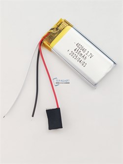 Аккумулятор 3.7v 450mAh 3 pin 3 провода 402040 Li-Pol универсальная аккумуляторная батарея 4x20x40 - фото 189887