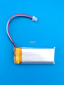 Аккумулятор 3.7v 600mAh 3pin 3 провода + разъем (фишка) коннектор 602045 Li-Pol универсальная аккумуляторная батарея 6x20x45 - фото 189903