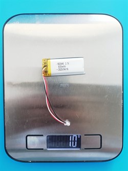Аккумулятор 3.7v 600mAh 3pin 3 провода + разъем (фишка) коннектор 602045 Li-Pol универсальная аккумуляторная батарея 6x20x45 - фото 189907
