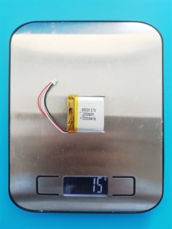 Аккумулятор 3.7v 850mAh 3pin 3 провода + разъем (фишка) коннектор 693331 Li-Pol универсальная аккумуляторная батарея 6.9x33x31 - фото 189924
