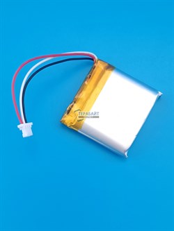 Аккумулятор 3.7v 850mAh 3pin 3 провода + разъем (фишка) коннектор 693331 Li-Pol универсальная аккумуляторная батарея 6.9x33x31 - фото 189925