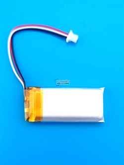 Аккумулятор 3.7v 550mAh 3pin 3 провода + разъем (фишка) коннектор 602040 Li-Pol универсальная аккумуляторная батарея 6x20x40 - фото 189956