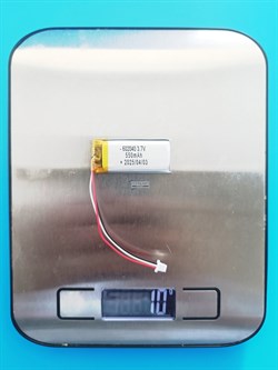 Аккумулятор 3.7v 550mAh 3pin 3 провода + разъем (фишка) коннектор 602040 Li-Pol универсальная аккумуляторная батарея 6x20x40 - фото 189962