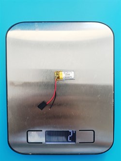 Аккумулятор 3.7v 125mAh 2 pin 2 провода 401224 Li-Pol универсальная аккумуляторная батарея 4x12x24 - фото 189990