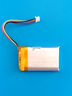Аккумулятор 3.7v 650mAh 3pin + разъем (фишка) коннектор 602540 062540 Li-Pol универсальная аккумуляторная батарея 6x25x40 3 провода - фото 190309