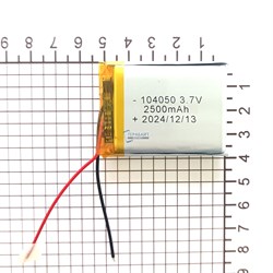 Аккумулятор для видеорегистратора VIZOR-1-64 с GPS (акб батарея) - фото 190475