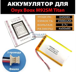 Аккумулятор для электронной книги ONYX BOOX M92SM Titan - фото 191127
