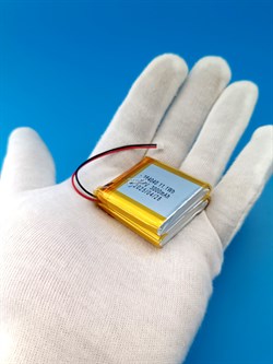 Аккумулятор 3.7v 3000mAh 2 pin 2 провода + разъем фишка (коннектор) 164040 Li-Pol универсальная аккумуляторная батарея 16x40х40 - фото 191201