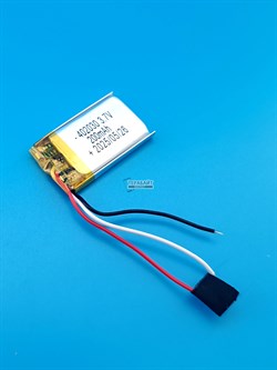 Аккумулятор 3.7v 200mAh 3pin 402030 Li-Pol универсальная аккумуляторная батарея 4x20x30 3 провода - фото 192013