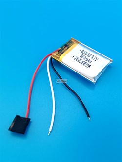 Аккумулятор 3.7v 300mAh 3pin 602030 Li-Pol универсальная аккумуляторная батарея 6x20x30 3 провода - фото 192056