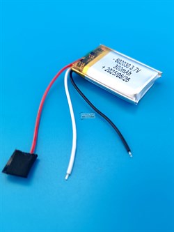 Аккумулятор 3.7v 300mAh 3pin 602030 Li-Pol универсальная аккумуляторная батарея 6x20x30 3 провода - фото 192057