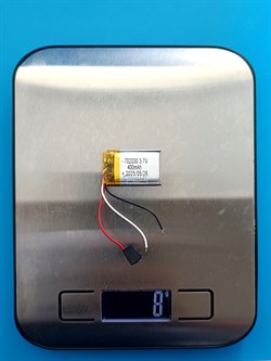 Аккумулятор 3.7v 400mAh 3pin 702030 Li-Pol универсальная аккумуляторная батарея 7x20x30 3 провода - фото 192081