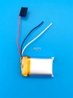 Аккумулятор 3.7v 450mAh 3pin 802030 Li-Pol универсальная аккумуляторная батарея 8x20x30 3 провода - фото 192091