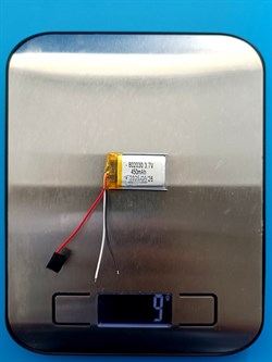 Аккумулятор 3.7v 450mAh 3pin 802030 Li-Pol универсальная аккумуляторная батарея 8x20x30 3 провода - фото 192098