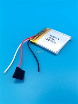 Аккумулятор 3.7v 350mAh 3pin 402830 Li-Pol универсальная аккумуляторная батарея 4x28x30 3 провода - фото 192125