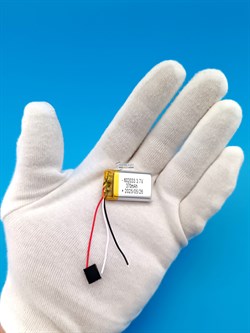 Аккумулятор 3.7v 370mAh 3pin 602033 Li-Pol универсальная аккумуляторная батарея 6x20x33 3 провода - фото 192169