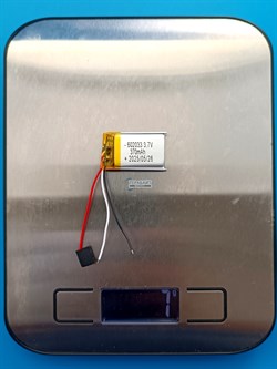 Аккумулятор 3.7v 370mAh 3pin 602033 Li-Pol универсальная аккумуляторная батарея 6x20x33 3 провода - фото 192170