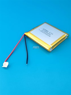 Аккумулятор 3.7v 5100mAh 2pin 125560 Li-Pol универсальная аккумуляторная батарея 12x55x60 2 провода - фото 192188