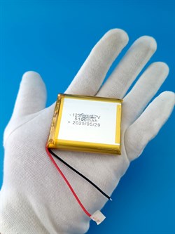 Аккумулятор 3.7v 5100mAh 2pin 125560 Li-Pol универсальная аккумуляторная батарея 12x55x60 2 провода - фото 192190