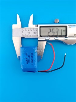 Аккумулятор 3.8v 2700mAh 2pin 222636 Li-Pol универсальная аккумуляторная батарея 22x26x36 2 провода - фото 192207