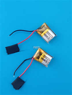 Аккумулятор 501012 для беспроводных наушников 3.7v 40mAh 5x10x12 (2шт в комплекте) 2 провода с платой аккумуляторная батарейка подходит на блютуз наушники и гарнитуры - фото 192271