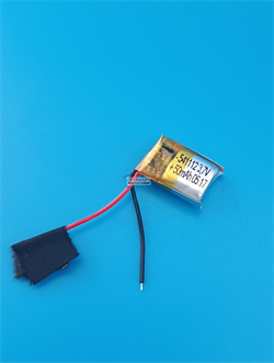 Аккумулятор 541112 для беспроводных наушников 3.7v 50mAh 54x11x12 (2шт в комплекте) 2 провода с платой аккумуляторная батарейка подходит на блютуз наушники и гарнитуры - фото 192296
