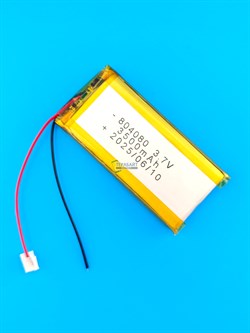 Аккумулятор 3.7v 3500mAh 2pin 804080 Li-Pol универсальная аккумуляторная батарея 8x40x80 2 провода - фото 192706