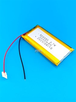 Аккумулятор 3.7v 3500mAh 2pin 804080 Li-Pol универсальная аккумуляторная батарея 8x40x80 2 провода - фото 192707