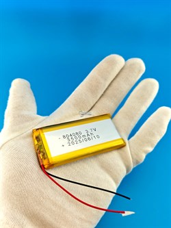 Аккумулятор 3.7v 3500mAh 2pin 804080 Li-Pol универсальная аккумуляторная батарея 8x40x80 2 провода - фото 192708