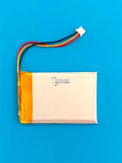 Аккумулятор 3.7v 1000mAh 3pin 3 провода + разъем (фишка) коннектор 403450 Li-Pol универсальная аккумуляторная батарея 4x34x50 - фото 192750