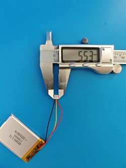Аккумулятор 3.7v 1000mAh 3pin 3 провода + разъем (фишка) коннектор 403450 Li-Pol универсальная аккумуляторная батарея 4x34x50 - фото 192773